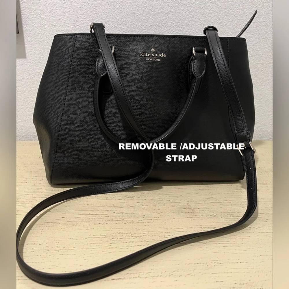 Kate Spade Kristi Black Leather Satchel/Crossbody NWOT